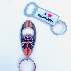 California Route 66 Keychains and I  ❤️ California Keychain